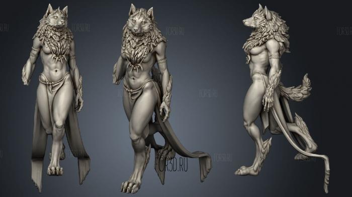 Werewolf Queen stl model for CNC