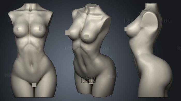 Woman Body stl model for CNC