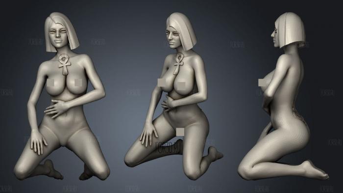 Women egyptian beauty stl model for CNC
