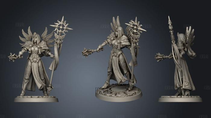 Abbess in Armor stl model for CNC