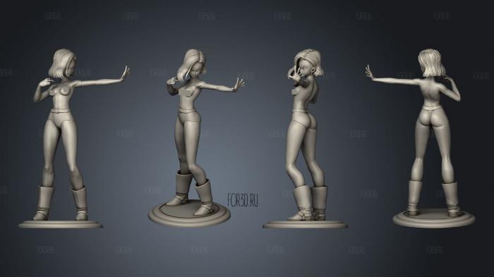 Android 18  Version stl model for CNC