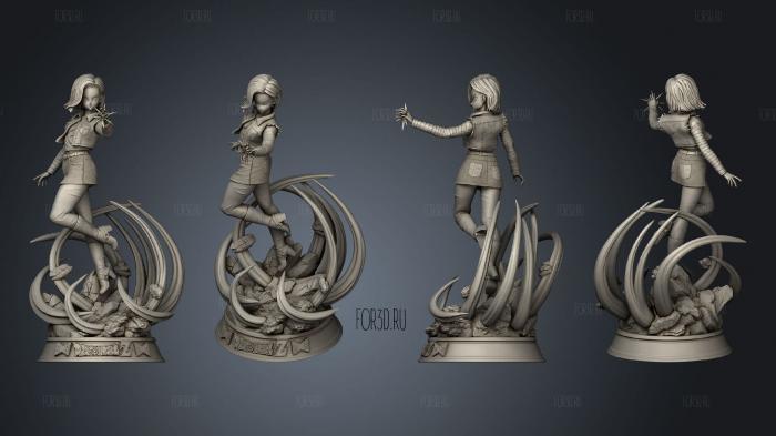 Android 18 2 stl model for CNC