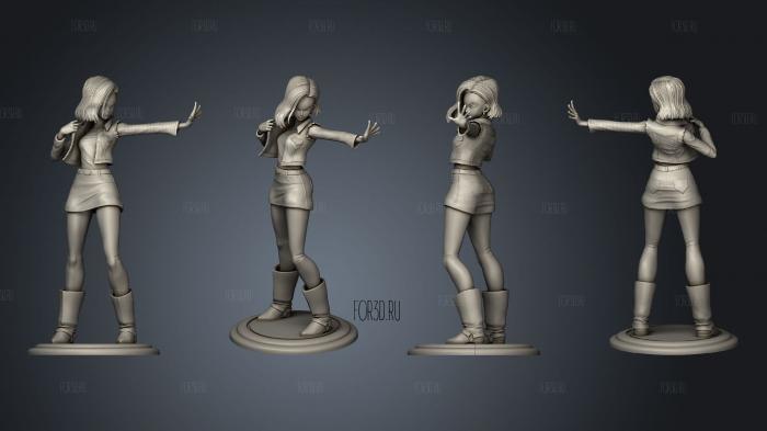 Android 18 Standard Version stl model for CNC