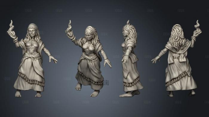 Into the Woods Morgana mage stl model for CNC