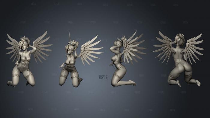 Mercy Bikini Torso stl model for CNC