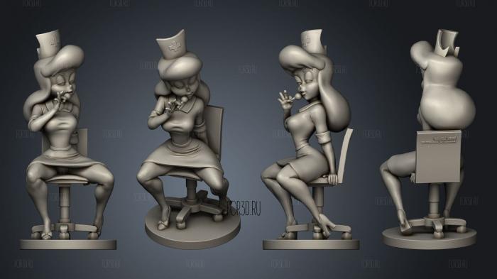 Nurse Torrida Minis 2 32 mm outfit stl model for CNC