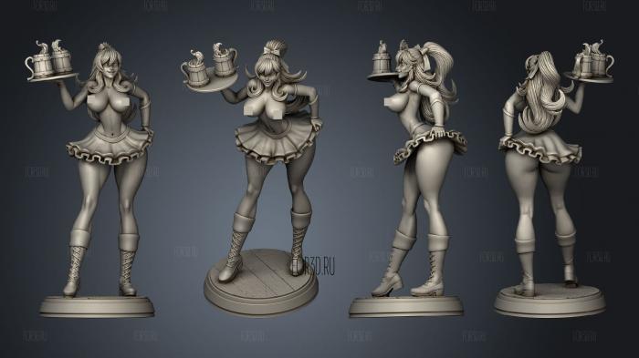 oktoberfest  without bodice stl model for CNC