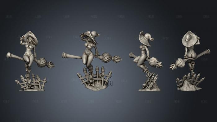Witch Elf Pose 1 01 stl model for CNC