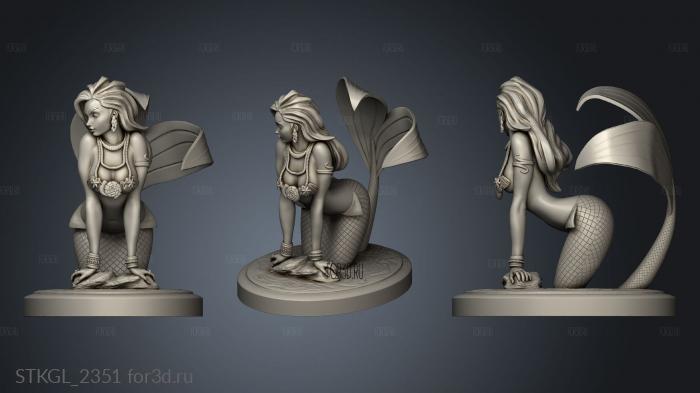 adult Little Mermaid LM stl model for CNC