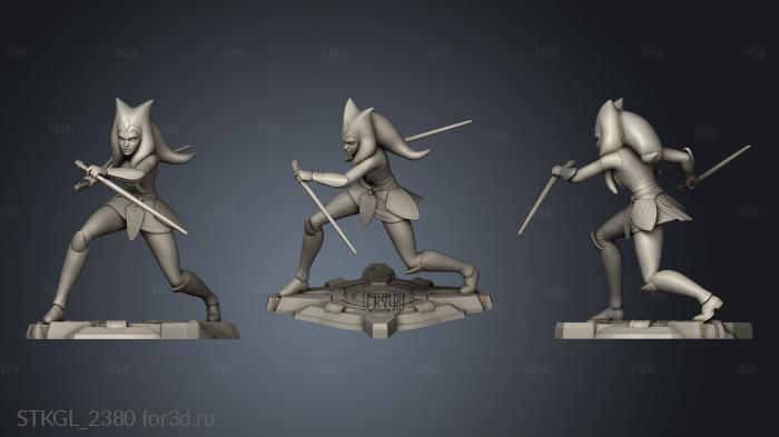 Ahsoka Tano Star Wars from Mesh stl model for CNC