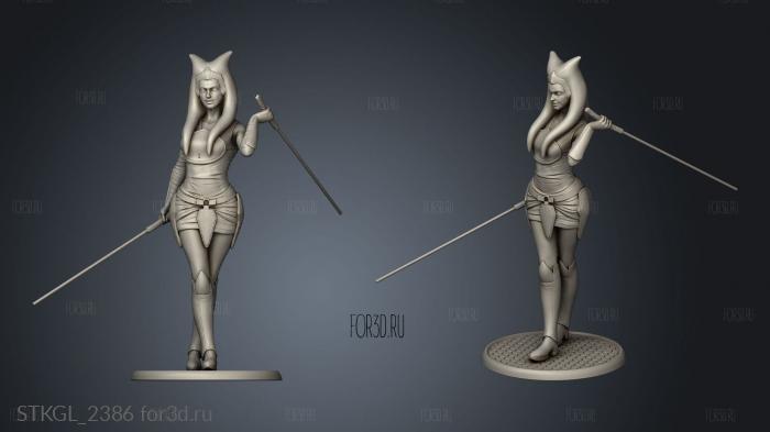 Akash Singh Ahsoka Tano stl model for CNC