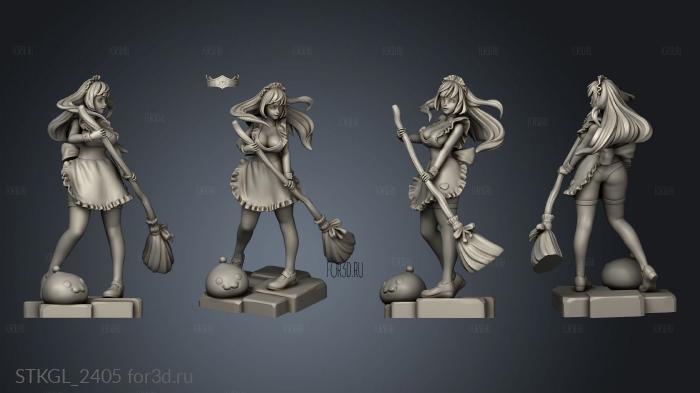 Alice ragnarok with nsfw Skirt stl model for CNC