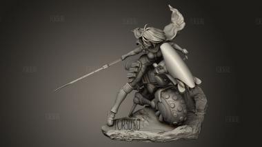 Боевой Ангел Алиты 3d stl модель для ЧПУ