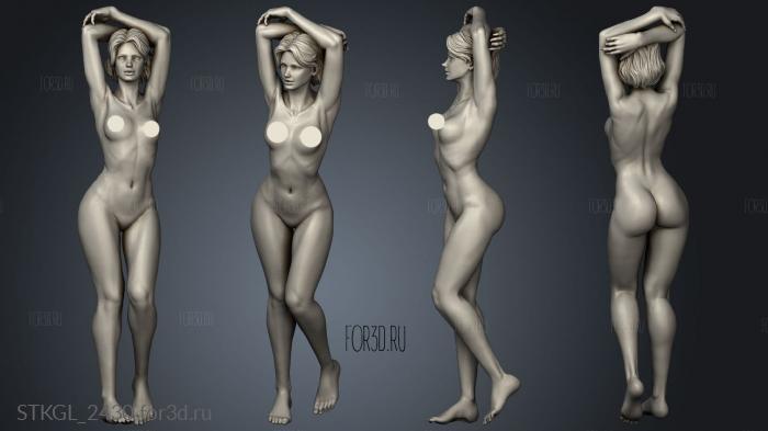 Anatomy Woman remastered nude stl model for CNC