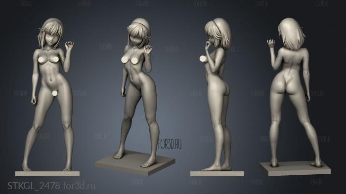 Anime Figure Sexy Girl All stl model for CNC