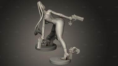 ОБНАЖЕННАЯ Байонетта 3d stl модель для ЧПУ