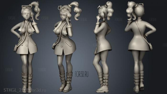 Bea Marnie and Sonia stl model for CNC