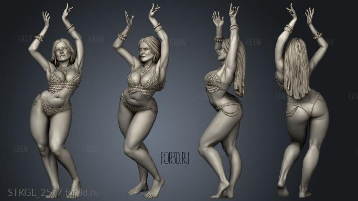 Belly Dancer stl model for CNC