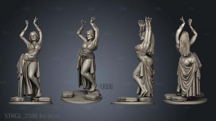 Belly Dancer stl model for CNC