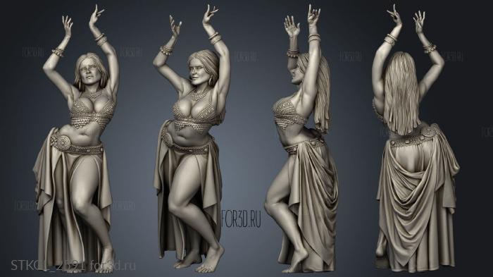 Belly Dancer stl model for CNC