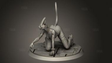 Кровавый Кот-Вампир 3d stl модель для ЧПУ