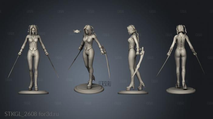 BLOODRAYNE Bloodrayne stl model for CNC