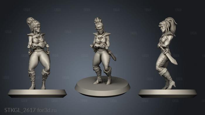 bounty huntress stl model for CNC