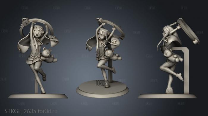 Bridget figure stl model for CNC