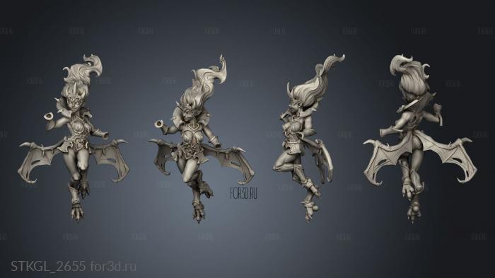 BTB Hero Jezebeth vampire wings stl model for CNC