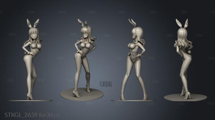 BULMA BUNNY cortada cabeza stl model for CNC