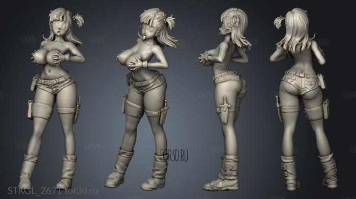 Bulma Top stl model for CNC