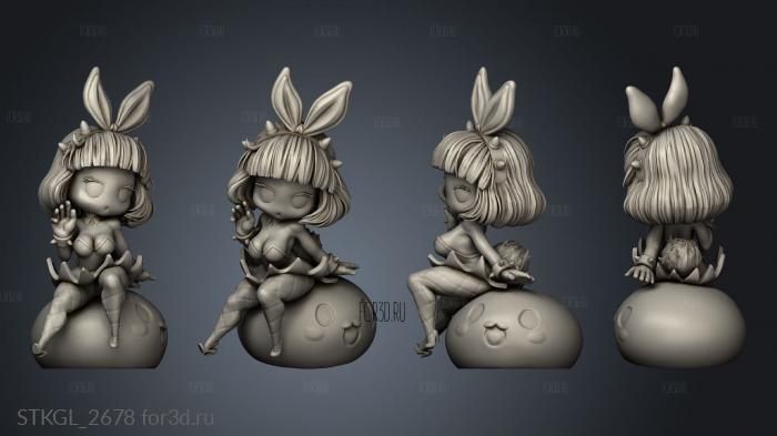 Bunny Girl MapleStory stl model for CNC