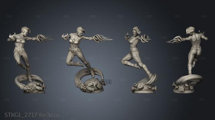 Captain Marvel Base stl model for CNC