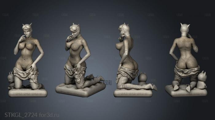 Catwoman stl model for CNC