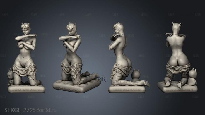 Catwoman stl model for CNC