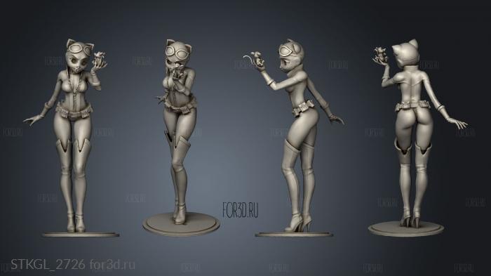 Catwoman base stl model for CNC