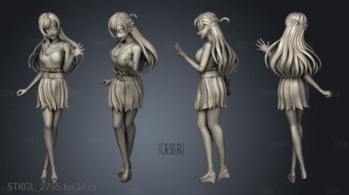 Chizuru Mizuhara legs stl model for CNC