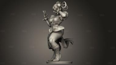 Чун Ли 3d stl модель для ЧПУ