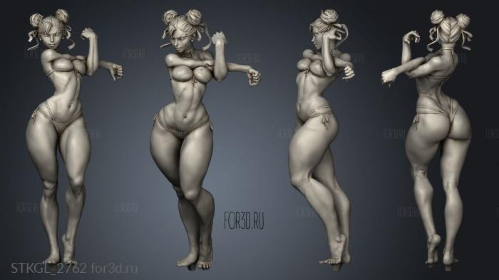 Chun Li chun li Beachwear Beach stl model for CNC