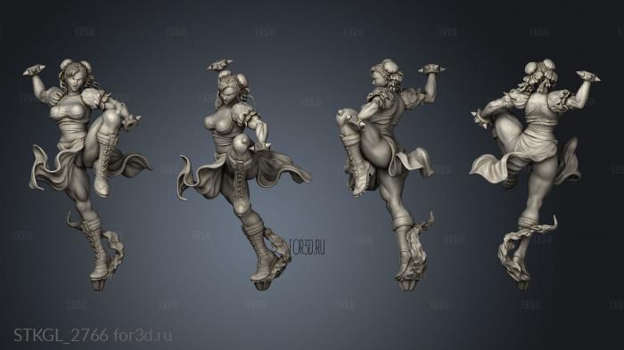 Chun Li Street Fighter xyz fewer chunli PV stl model for CNC