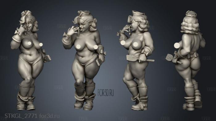 Chunky Rocio exxotic stl model for CNC