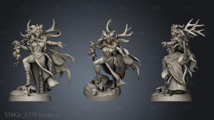 Circe the Black Scavenger boss stl model for CNC