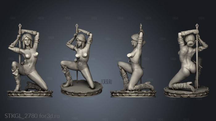 Ciri The Witcher nsfw stl model for CNC