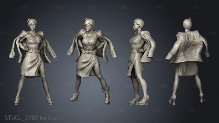 City Dreams Gangster Lady Charlotte stl model for CNC