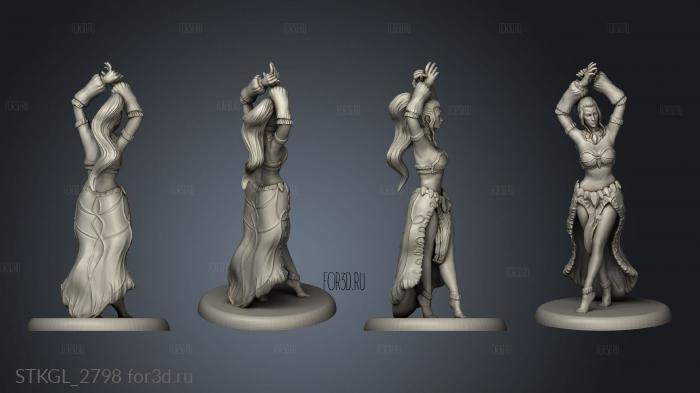 Modern Female Dancer stl model for CNC