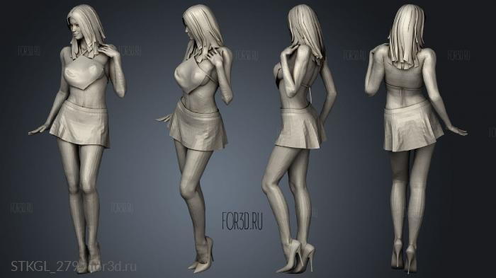 Modern Female dream stl model for CNC