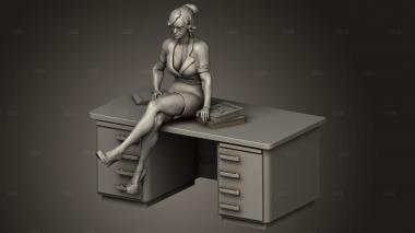 Современная учительница женского пола 3d stl модель для ЧПУ