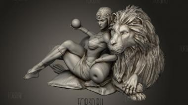 Напольные подушки Клеопатры 3d stl модель для ЧПУ