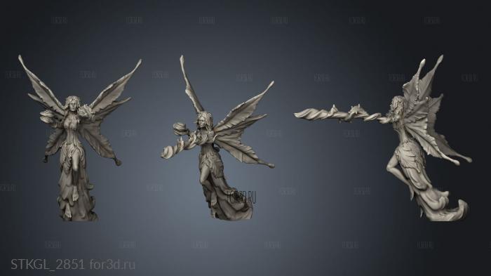 Corrupted Forest Dryad Magic stl model for CNC