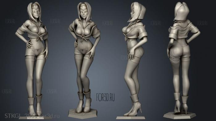 Cowboy Bebop Faye both stl model for CNC